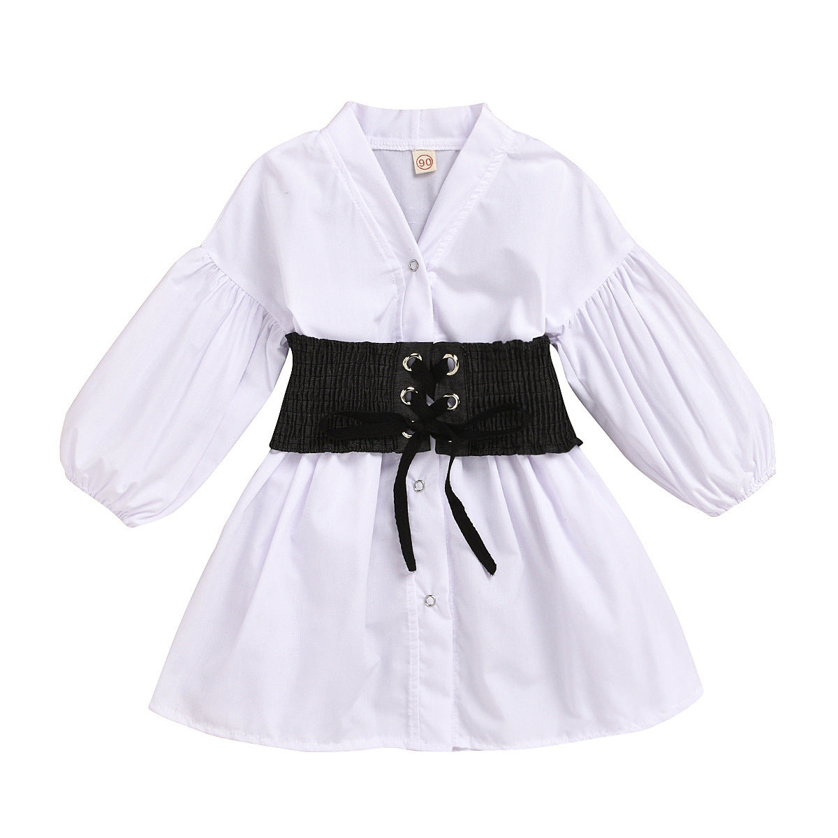 Autumn Girls V-neck Long-sleeved Shirt Top