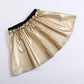 Ensemble jupe courte en cuir PU pour fille