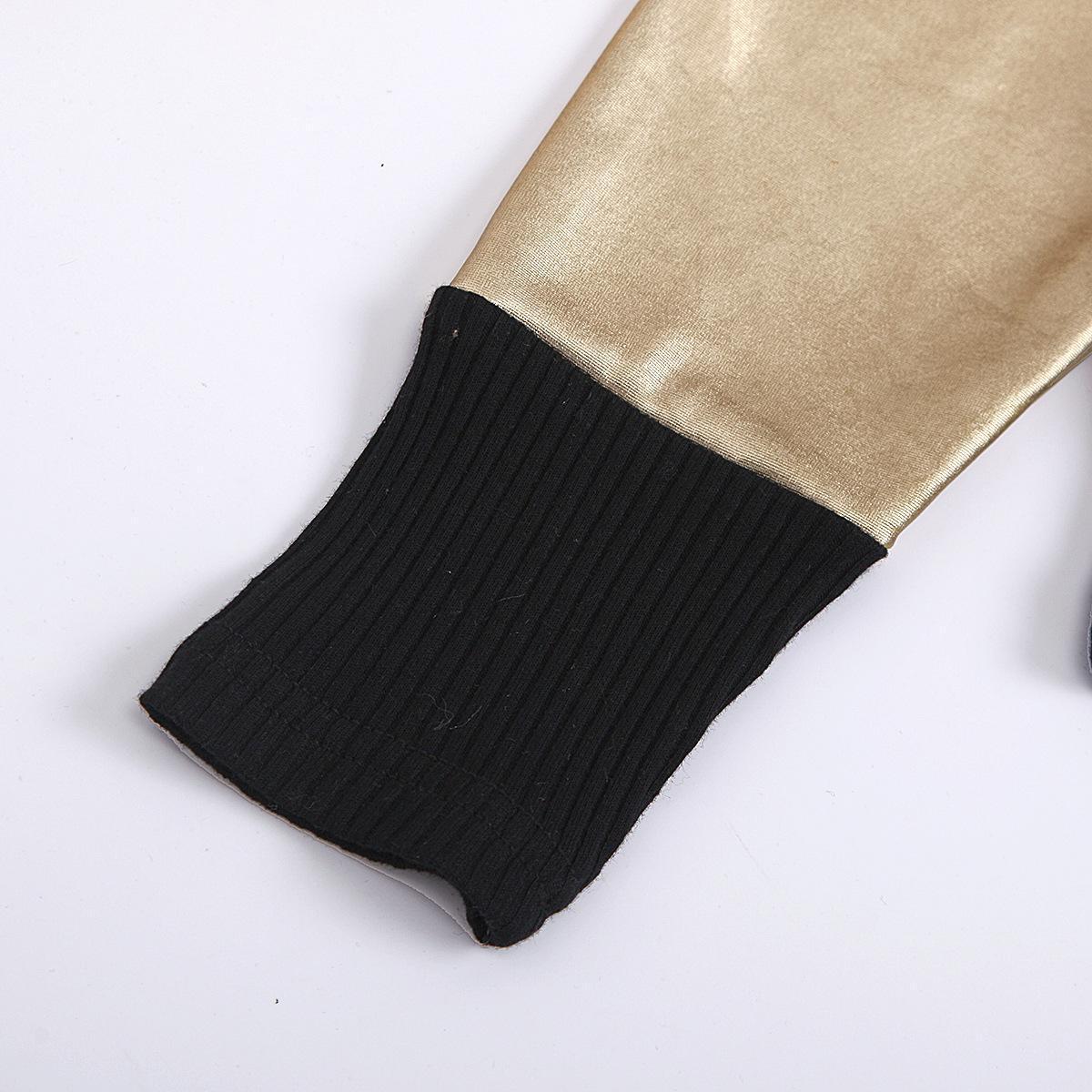 Ensemble jupe courte en cuir PU pour fille
