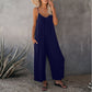 Women's Solid Color Suspender Jumpsuit Solid Color