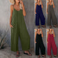 Women's Solid Color Suspender Jumpsuit Solid Color