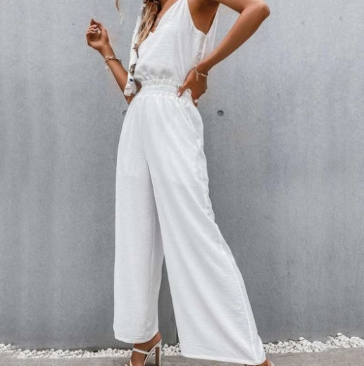 Casual Simple Drape Loose Wide-leg Pants