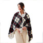 USB Heating Big Shawl USB Heating Red Grid Blanket USB Electric Heating Shawl