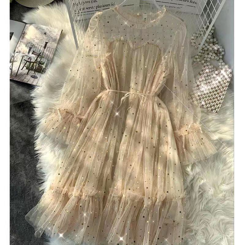 Robe étoile en maille douce 