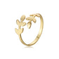Korean Jewelry Industry Fashion Simple Olive Branch Leaf Female Finger Ring Ring Jewelry  Ring