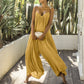 Solid Color One Piece Sleeveless Sports Loose Women's Jumpsuit