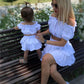 Ensemble haut tube et jupe double en coton pour fille, style européen et américain, printemps et automne