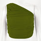 Solid Color Slant Collar Slim Bottoming T-Shirt