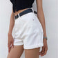 Summer New Denim Shorts Bag Hip Curled Denim Pants