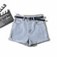 Summer New Denim Shorts Bag Hip Curled Denim Pants