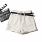 Summer New Denim Shorts Bag Hip Curled Denim Pants