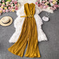 Retro Fashion Wide-leg Temperament Waist Pants Flared Pants