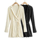 Dress Korean Light Mature Suit Collar Long Sleeve Shirt Dress