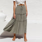 Women's High Waist Slim Cotton And Linen Skirt