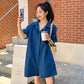 Loose Straight-leg Casual Shorts With Lapel Multi-pocket Design