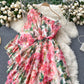 One-shoulder Elegant And Smart Ruffled Fairy Temperament Holiday Skirt