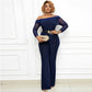 Combinaison sexy asymétrique en maille cousue, taille haute, grande taille, pantalon slim à jambes larges pour femme