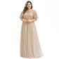 Robe longue en maille à paillettes pour femmes rondes, taille 9XL