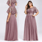 Robe longue en maille à paillettes pour femmes rondes, taille 9XL