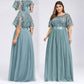 Robe longue en maille à paillettes pour femmes rondes, taille 9XL