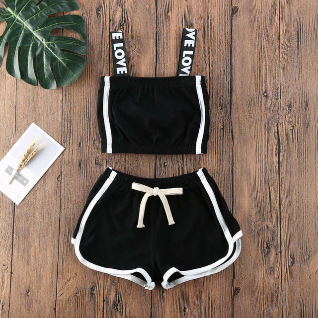 Vêtements pour bébé fille, chemises et shorts