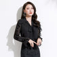 Bowknot V-neck Temperament Small Shirt Ruffled Chiffon Shirt