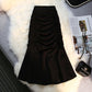 Pleated Slim Bag Hip Fishtail Skirt Women