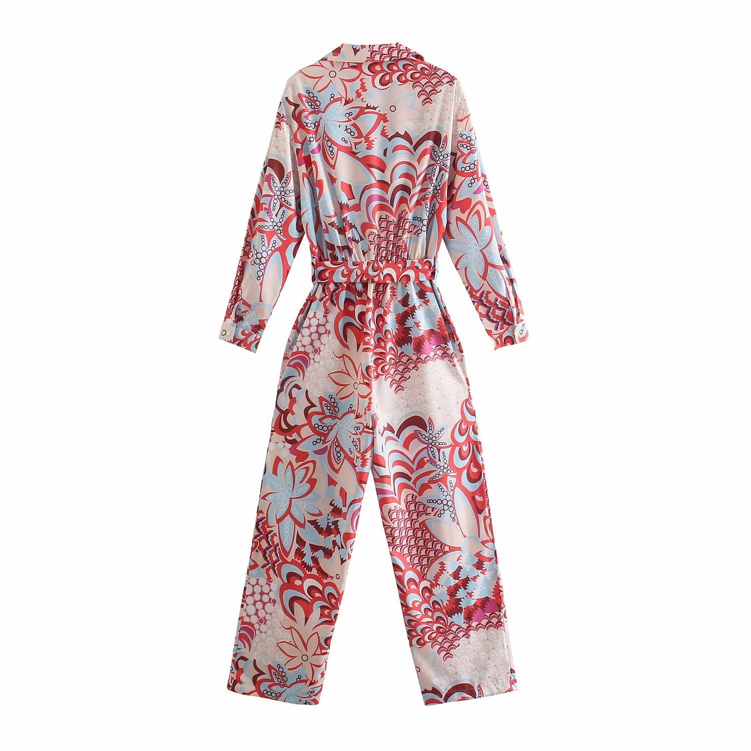 Spring And Summer New Casual Women's Printed Jumpsuit