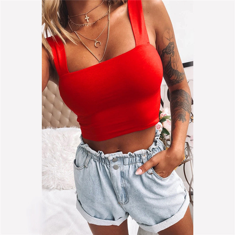 T-shirt court tendance pour femme