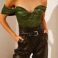 One-shoulder Women's Solid Color Chest Wrapped Slim Fit T-shirt Women