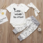 Baby Suit Autumn Spring Autumn Romper Pants Hat 3 Piece Set