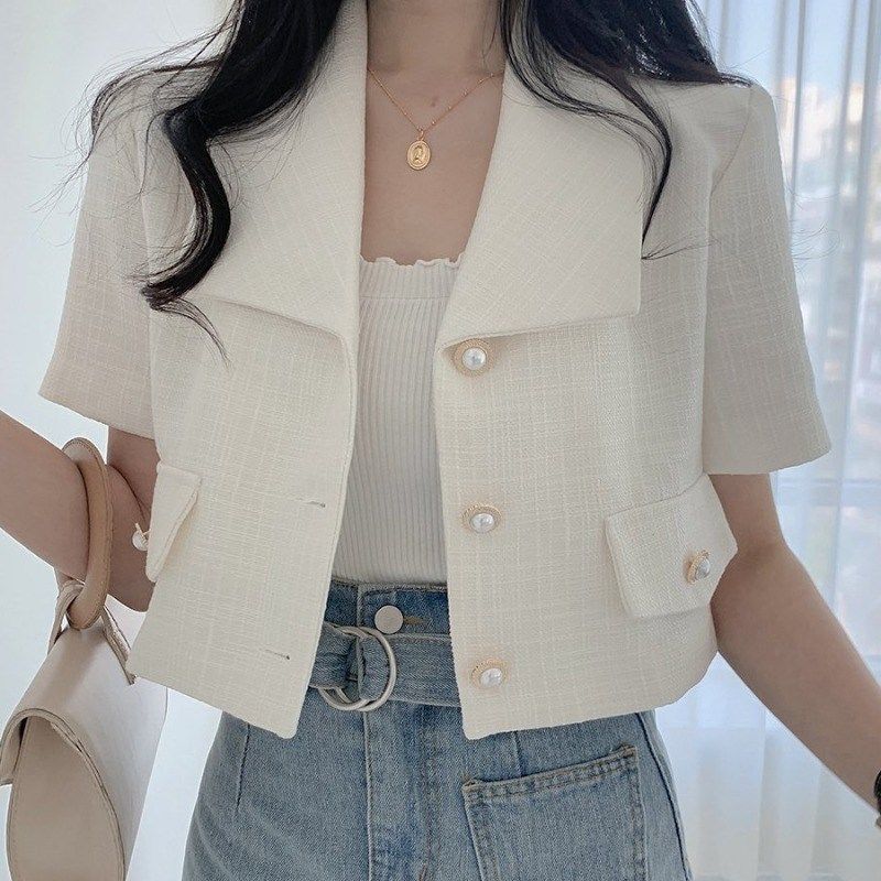 Korean Style Loose Casual All-match Short-sleeved Small Suit