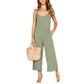 V-neck loose jumpsuit