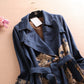 Landscape Tie Plus Size Windbreaker Jacket
