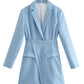 Fashionable Temperament Long-sleeved Suit Casual Dress