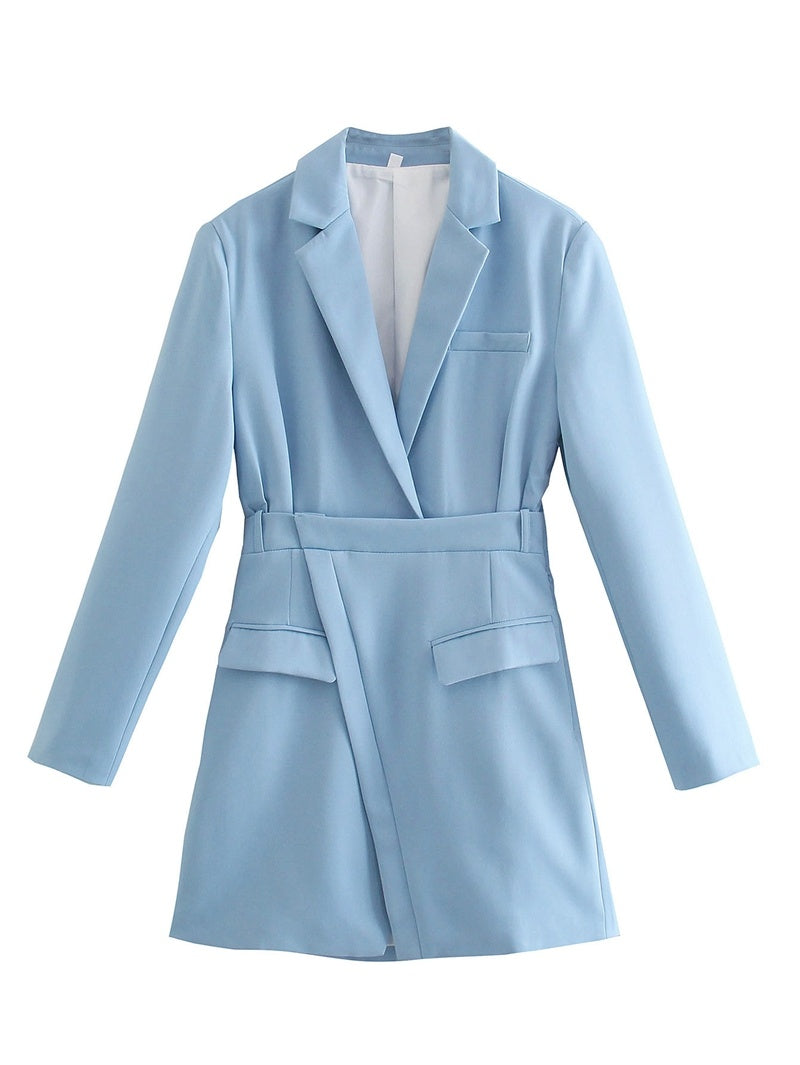 Fashionable Temperament Long-sleeved Suit Casual Dress