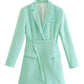 Fashionable Temperament Long-sleeved Suit Casual Dress