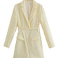 Fashionable Temperament Long-sleeved Suit Casual Dress