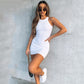 Robe gilet sexy à la mode printemps-été