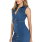 Sveless Belt Loops Cowboy Dress Is New