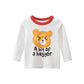 T-shirt à manches longues pour fille, style coréen, vêtements pour bébé, automne