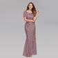 Robe d'été et d'automne pour femmes européennes et belles, robe de soirée à paillettes