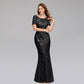 Robe d'été et d'automne pour femmes européennes et belles, robe de soirée à paillettes