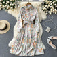 Women's Niche Oil Painting Print Dress