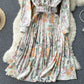 Women's Niche Oil Painting Print Dress