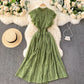 Pleated Ruffled Waist, Thin Lace Dress, Spring Dress