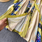 Waist Slimming Niche Printed Dress Women