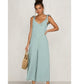 V-neck loose jumpsuit