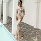 Robe longue à sequins avec coutures et serpillière, nouvelle mode printemps-été