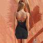 Jupe à bretelles d'été pour femme, nouvelle mode, sexy, style boîte de nuit, à lacets, col licou, plissée, hanche